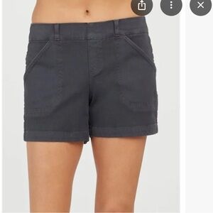 SPANX washed Black 4” Shorts, size S